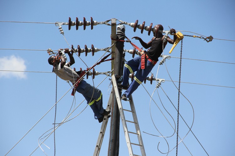 power distribution lines